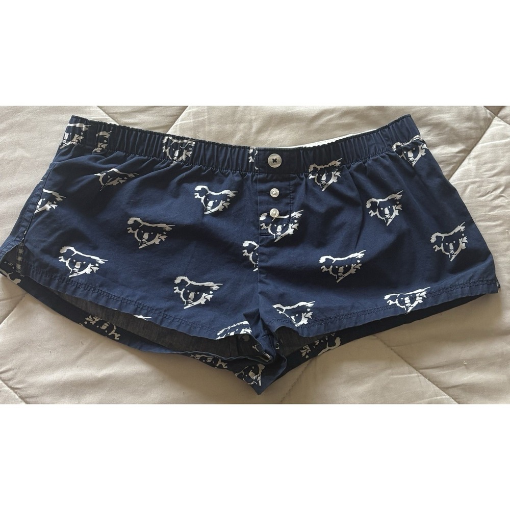Vtg Gilly‎ Hicks Abercrombie Koala Pajama Booty Shorts Y2K Coquette Sz Small